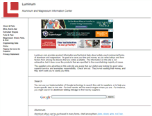 Tablet Screenshot of luminum.com
